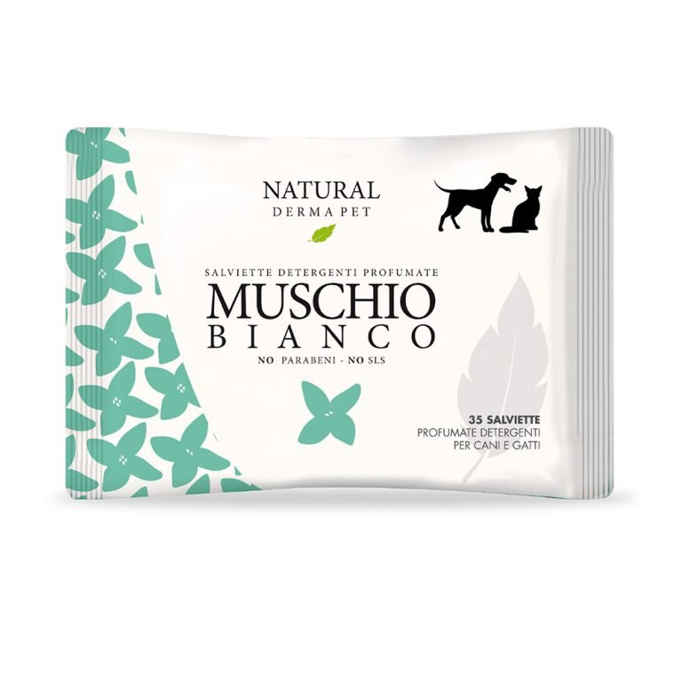 Wet Dog & Cat Wipes for Coat with White Musk Scent
