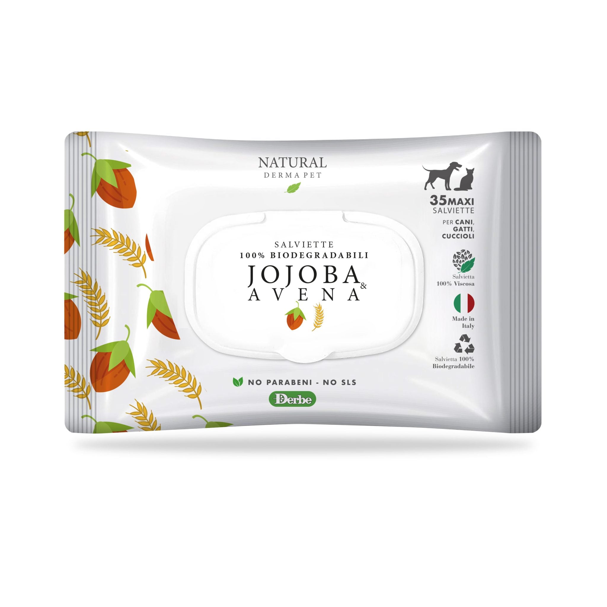 Wet Dog & Cat Wipes for Coat – Jojoba & Oats-0